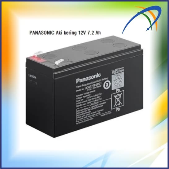 PANASONIC Aki kering 12V 7.2 Ah