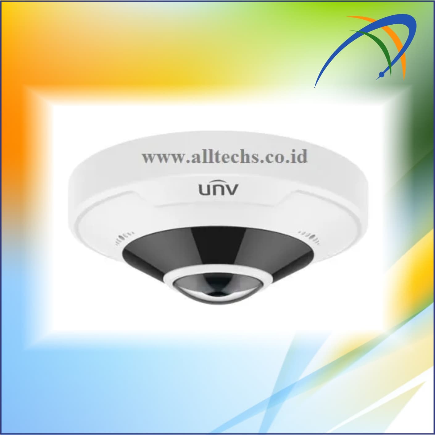 CCTV UNV IPC868ER-VF18-B 4K Ultra HD Vandal-resistant Fisheye Fixed Dome Camera
